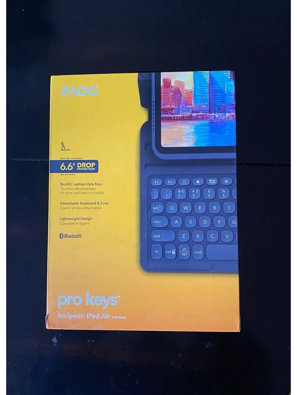 Zagg Pro Keys Detachable Case/Wireless Keyboard for Apple iPad Air 10.9” Black